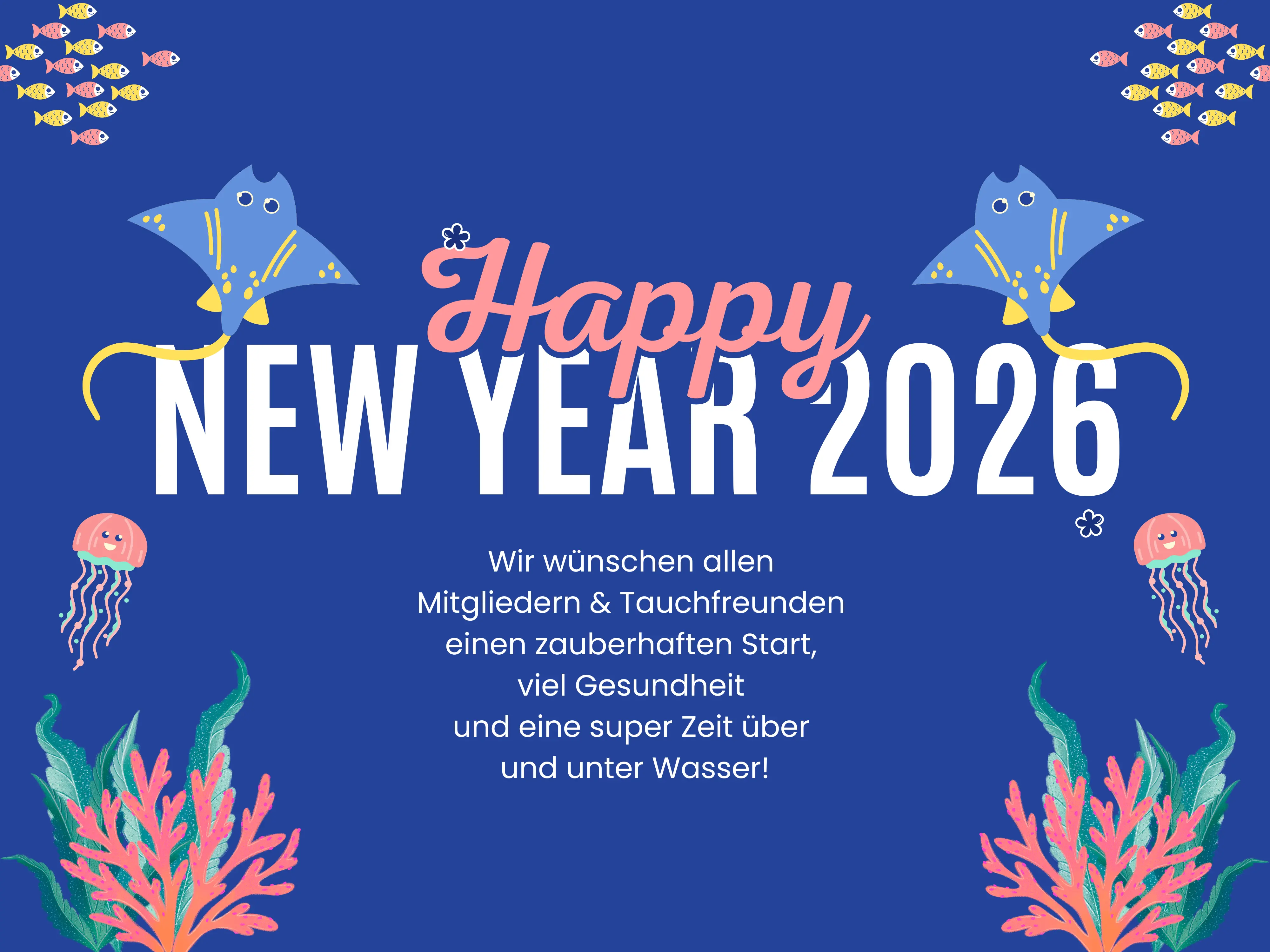 Ein schönes neues Jahr wünschen die Submarins - passendes Bild